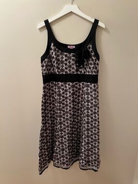 Monsoon Women’s Vintage Silk & Linen Embroidered A-Line Dress UK 16 (US Size 12)